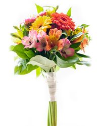 bouquet of gerberas and alstroemerias. USA