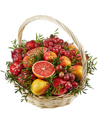 fruit basket with Pomegranates. USA