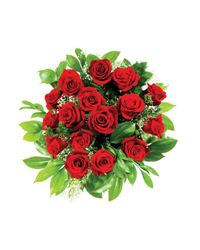 red roses with greenery. USA